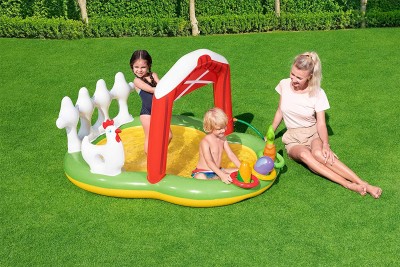 Bestway - Pataugeoire centre de jeux gonflable | La p'tite ferme