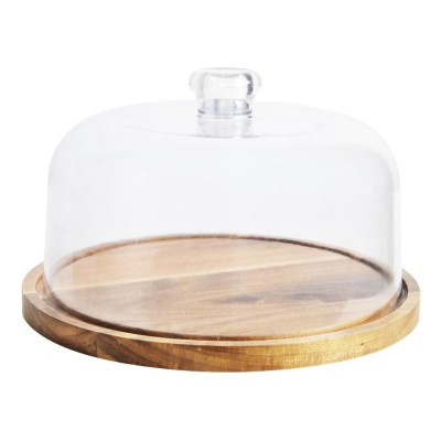 À la Cuisine - Plateau à fromage en Acacia avec cloche