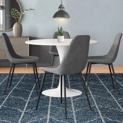 Velvet Upholstered Dining Chair
