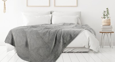 Antibacterial Velour Throw