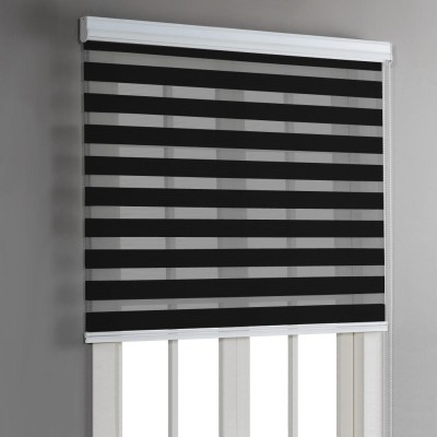 7” corded Day & Night Roller Blinds | Black