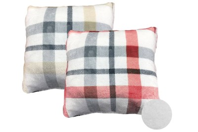 Bellevue | Rustic Cabin - Coussin en molleton revers en sherpa