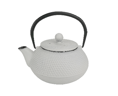 Théière en fonte blanche