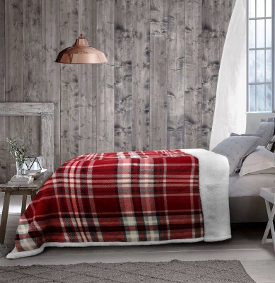 Christophe - Plaid Fleece Reverse to Sherpa Blanket 60x80
