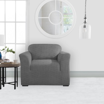 Lauren Taylor - Housse de fauteuil en tricot avec empreinte géométrique et élastique
