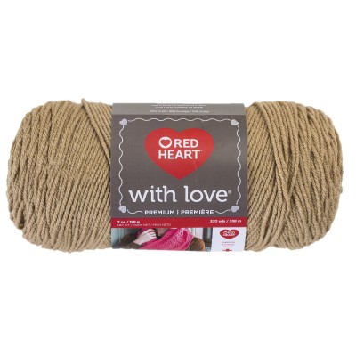 Red Heart With Love Tan