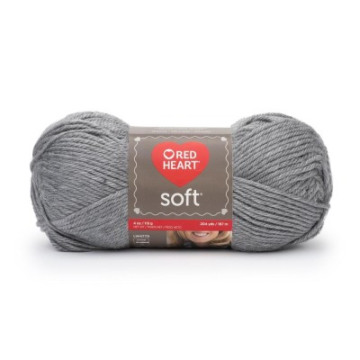 Red Heart Soft Yarn Lt Grey Heather