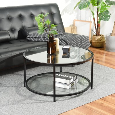 Neka - Table basse ronde en verre