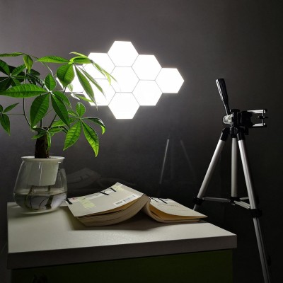 Ensemble de 6 lumières LED hexagonales