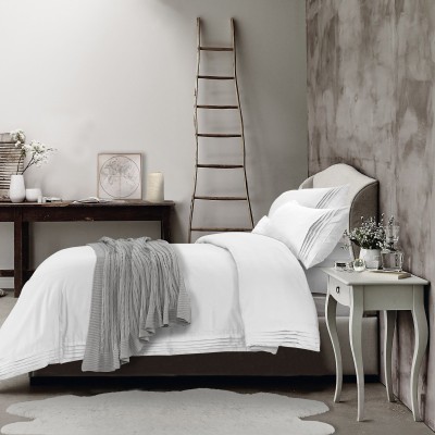 Lauren Taylor Signature - Ensemble de housse de couette plissée style hôtel | 230 fils