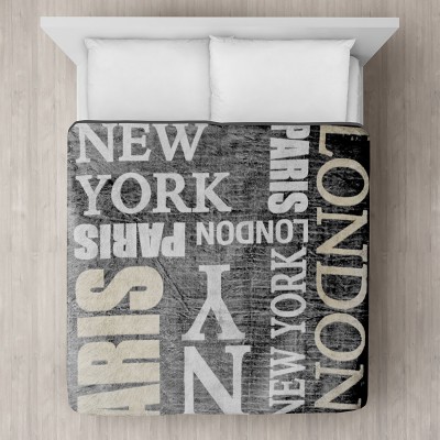 Metropolis Printed Plush Mink Blanket 78x94