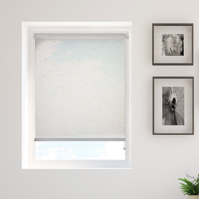 Store enrouleur semi-transparent pour lumière du jour - Aspect lin