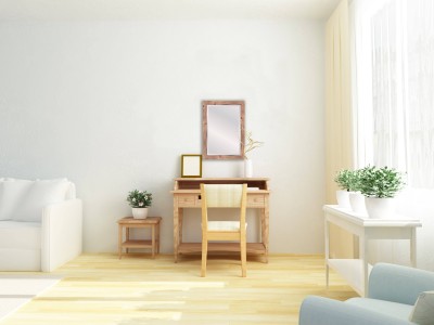Miroir avec cadre en bois