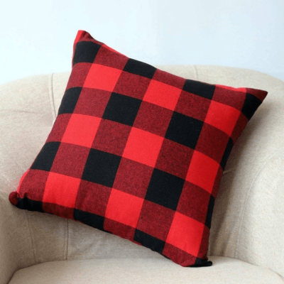Coussin à carreaux Buffalo