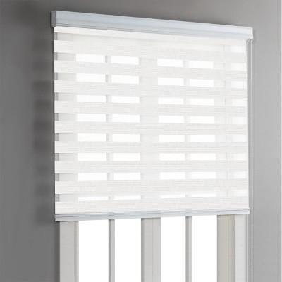 7” corded  Day & Night Roller Blinds | White