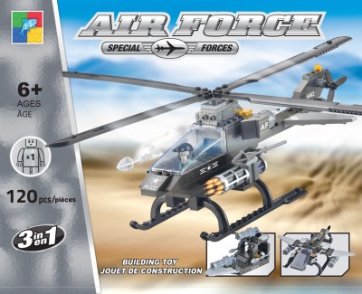 Hélicoptère d'attaque des forces spéciales 120 pièces de construction