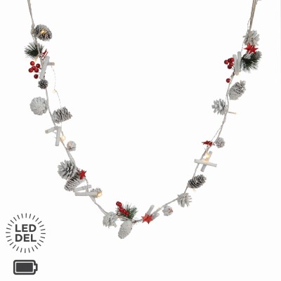 Pin Enneigé / Guirlande Etoile W / 12 Led