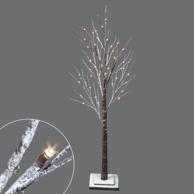Arbre enneigé de 48 ", 48 Led (12 scintillants)