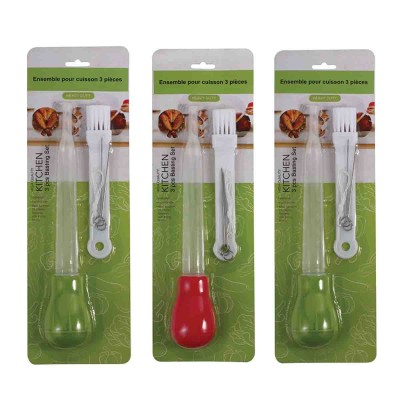 A La Cuisine-  3pcs  Ensemble pour badigeonner l'huile