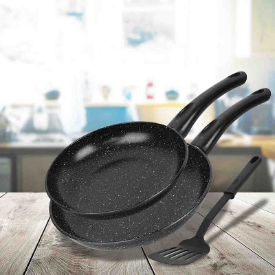 A La Cuisine - Ensemble de 2 poêles à frire avec spatule