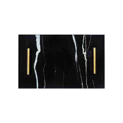 A LA CUISINE - Plateau rectangulaire en verre 40x25x4cm
