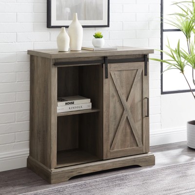 Alba -  Sliding Door Cabinet Grey