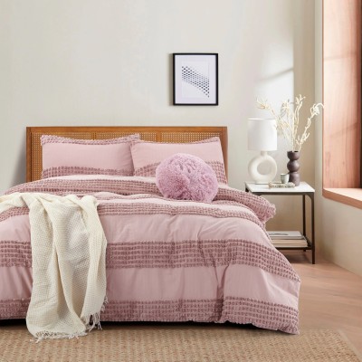 Lauren Taylor -Amara  Ensemble de housses de couette 4 pièces en jacquard