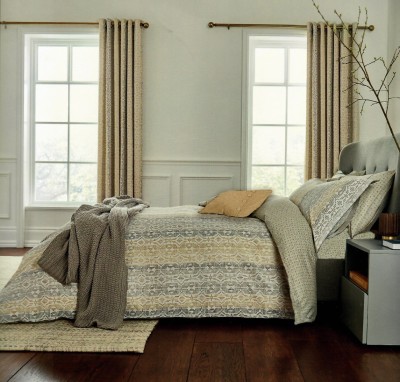 Lauren Taylor - 8 PCS Comforter set Mustard/grey
