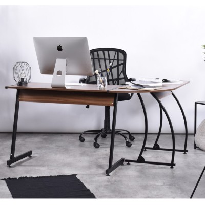 Arlette - Computer Office L-Shaped Desk with metal frame