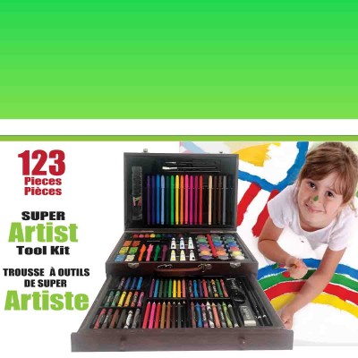 123pcs Art Paint Brushes &stationary Set 