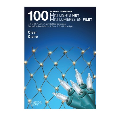 100 Mini Lumière Outd Incand 4'X4 'Net Light