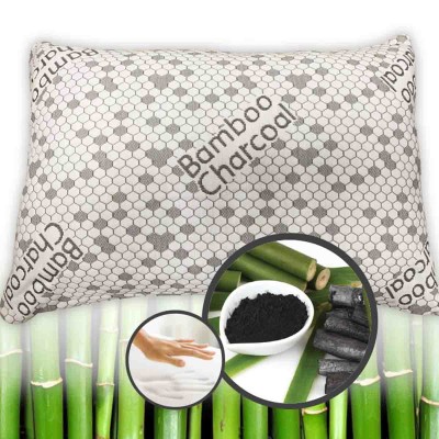 Maison Blanche - Oreiller en mousse à mémoire de forme Charoal Bamboo