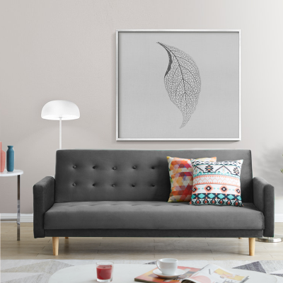 Sofa Bed Charcoal 3 Seater KLIK KLAK