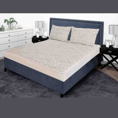 Mattress Pad Bamboo Charcoal Quilted Grey