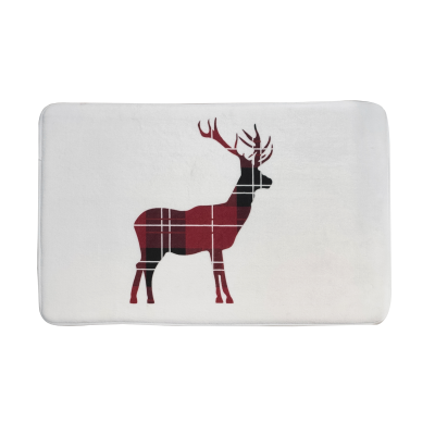 Eden Plaid Memory Bath Mat 20x30