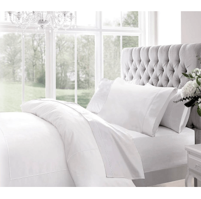 Blanc de Blanc - Ensemble de draps riches en coton 1200 fils | 100% Coton
