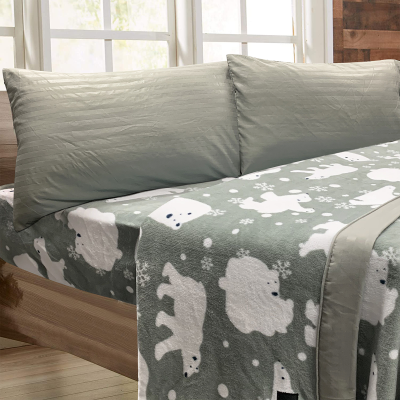 WINTER WONDERLAND Microfleece Sheet Set