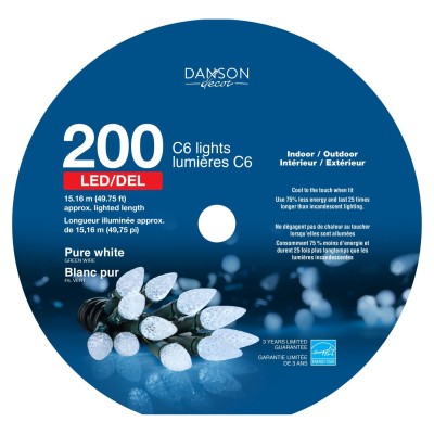 Lentille à facettes avec lumières leds extérieures 200 C6