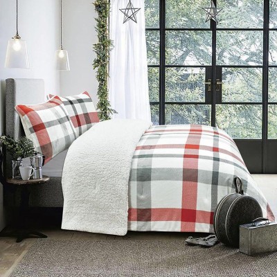 Bellevue | Rustic Cabin - Ensemble de douillette en molleton revers en sherpa 3 pièces