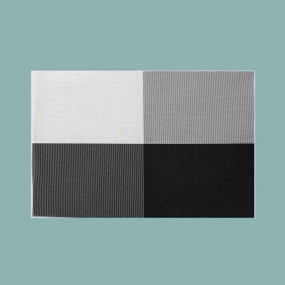Placemat Pk 4  Check black