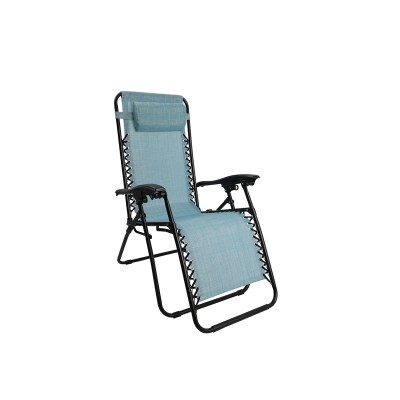 Chaise gravité zéro - Chaise longue d'extérieur pliante et inclinable avec appuie-tête