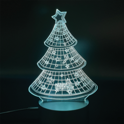 WATTSON - 3d Illusion Lamp 7 Colors Battery & Usb Charger