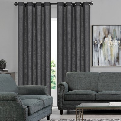 Bordeaux - Faux Linen Grommet Panel