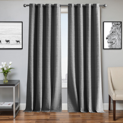 Bordeaux - Grommet Panel 2pk Faux Linen