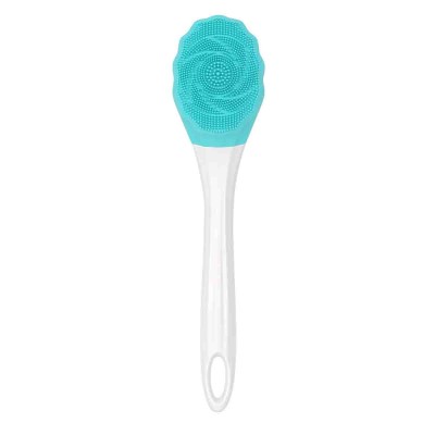 Pure Natural-Brosse de bain rechargeable blanc/bleu