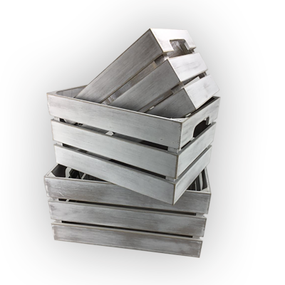 White Wash Crate