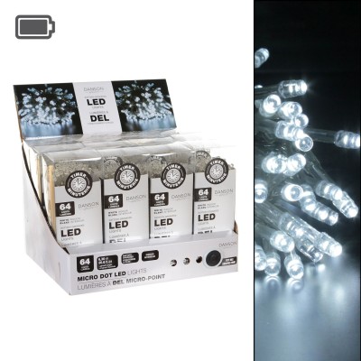 64 lumières LED B / O, 8 fonctions