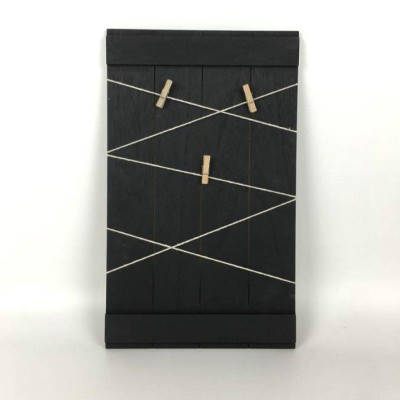 Wall Art Photo Clip String Noir