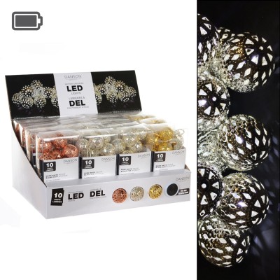 Jeu de 3 lumières Asst B / O 10L à billes en métal