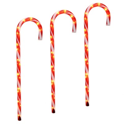 3Pc 28 "piquet de canne en bonbon avec 50 Lt